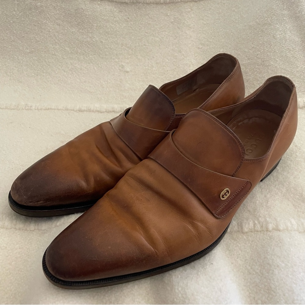 Gucci Brown Leather Loafers